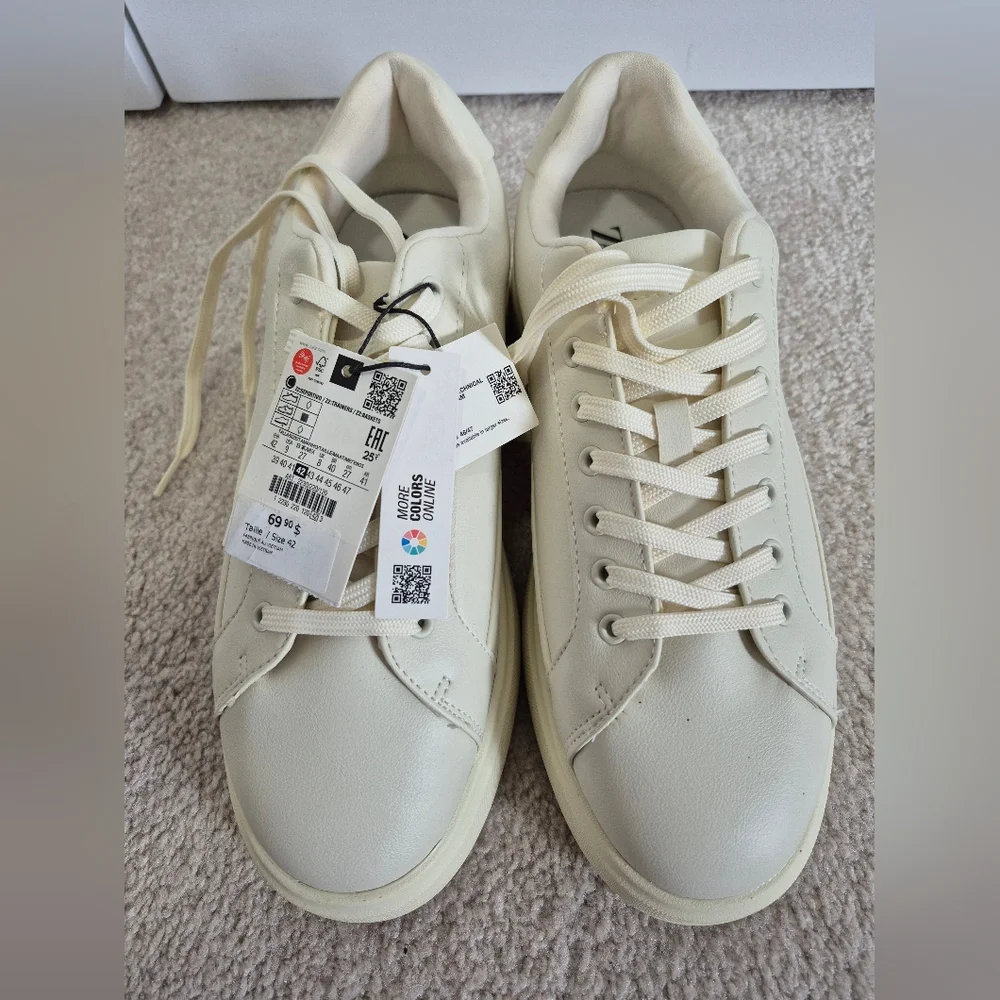 NWT ZARA sneakers, Men's, Size US 9 - Picture 3 of 6